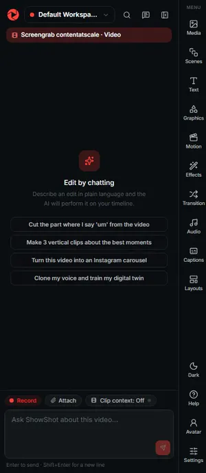 The chat rail
